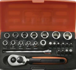 Bahco SL25 1/4" pipenøkkelsett