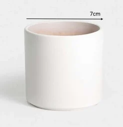 Birthe potte hvit Ø 7 cm