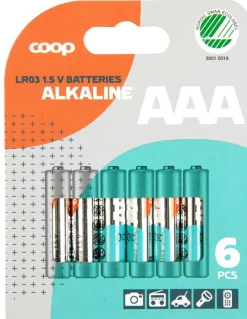 Coop AAA-batterier 6pk