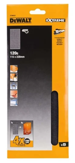 DeWalt DTM8552 slipepapir 120K 5-pk