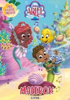 Disney Ariel malebok med klistremerker