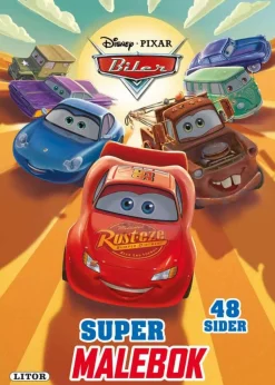 Disney Pixar Biler malebok med klistremerker