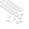 D-Line Kabelkanal Kit 20x10mm 4x Kabelkanal/Tilbehør 1.0m