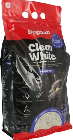 Dogman Cat Litter Clean White Activated Carbon 5l