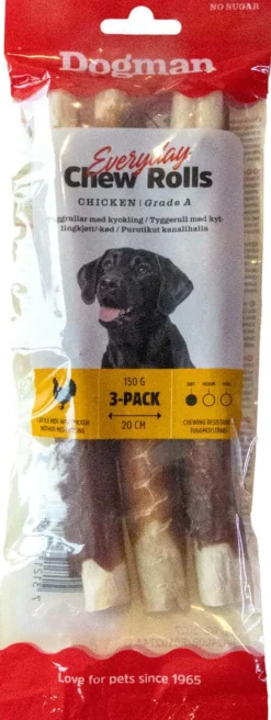 Dogman Everyday Chew Rolls Kylling 150g