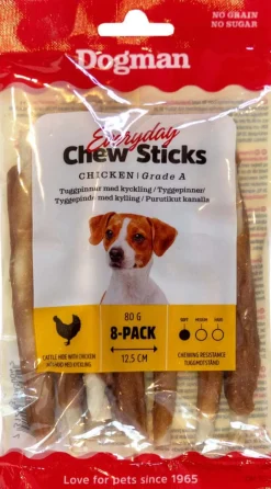 Dogman Everyday Chew Sticks Kylling 80g