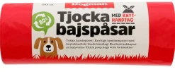 Dogman Hundeposer med Håndtak Rød 50stk