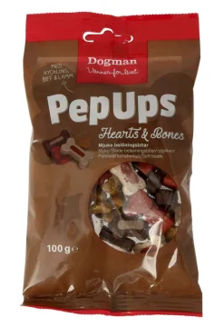 Dogman Pep Ups Hearts & Bones 100g