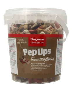 Dogman Pep Ups Hearts & Bones 500g