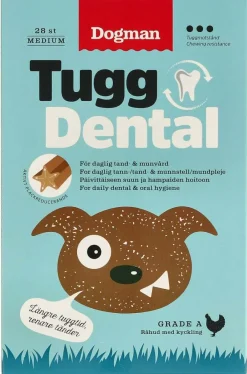 Dogman Tygg Dental Kylling M 28pk