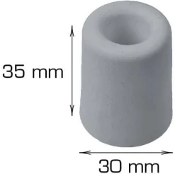 Dørstopper gummi 35mm