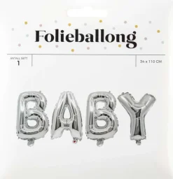 Folieballong Baby banner L: 110 cm