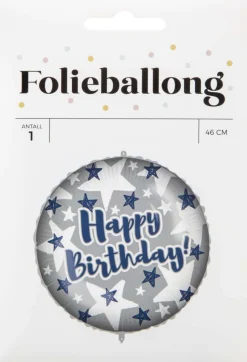 Folieballong Happy Birthday ø: 46 cm