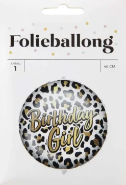 Folieballong Happy Birthday ø: 46 cm