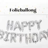 Folieballong Happy Birthday 3,4 m