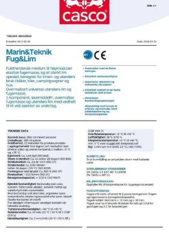 Fugemasse Casco Marin & Teknikk