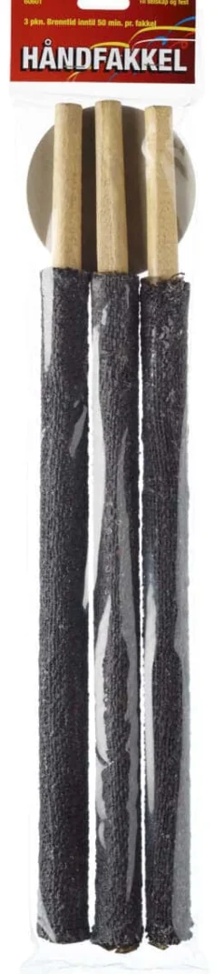 Håndfakkel 3pk