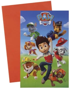 Innbydelseskort PAW Patrol 6pk