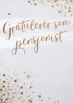 Kort Gratulerer pensjonist