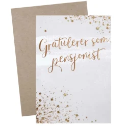 Kort Gratulerer pensjonist