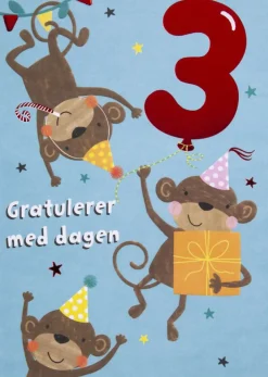 Kort 3 år Apekatter