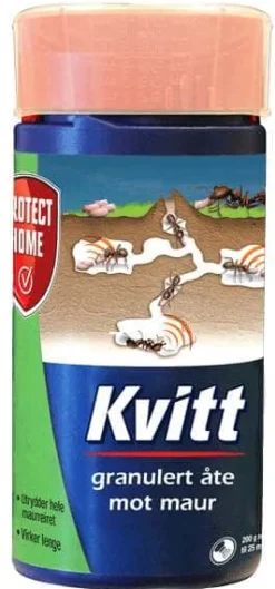 Kvitt granulert åte mot maur
