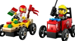 LEGO® City Billøp mellom pizzabil og brannbil 60458