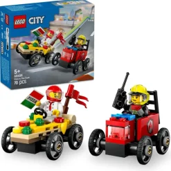LEGO® City Billøp mellom pizzabil og brannbil 60458