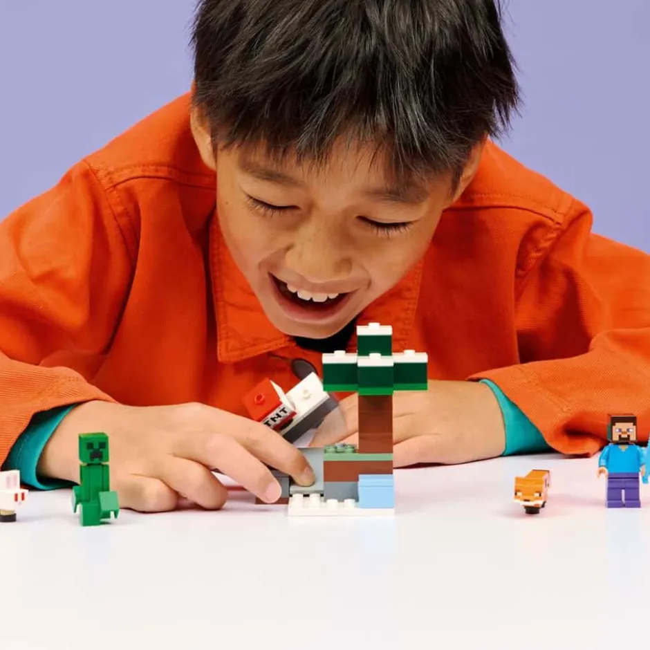 LEGO® Minecraft® Steves eventyr på taigaen 21583