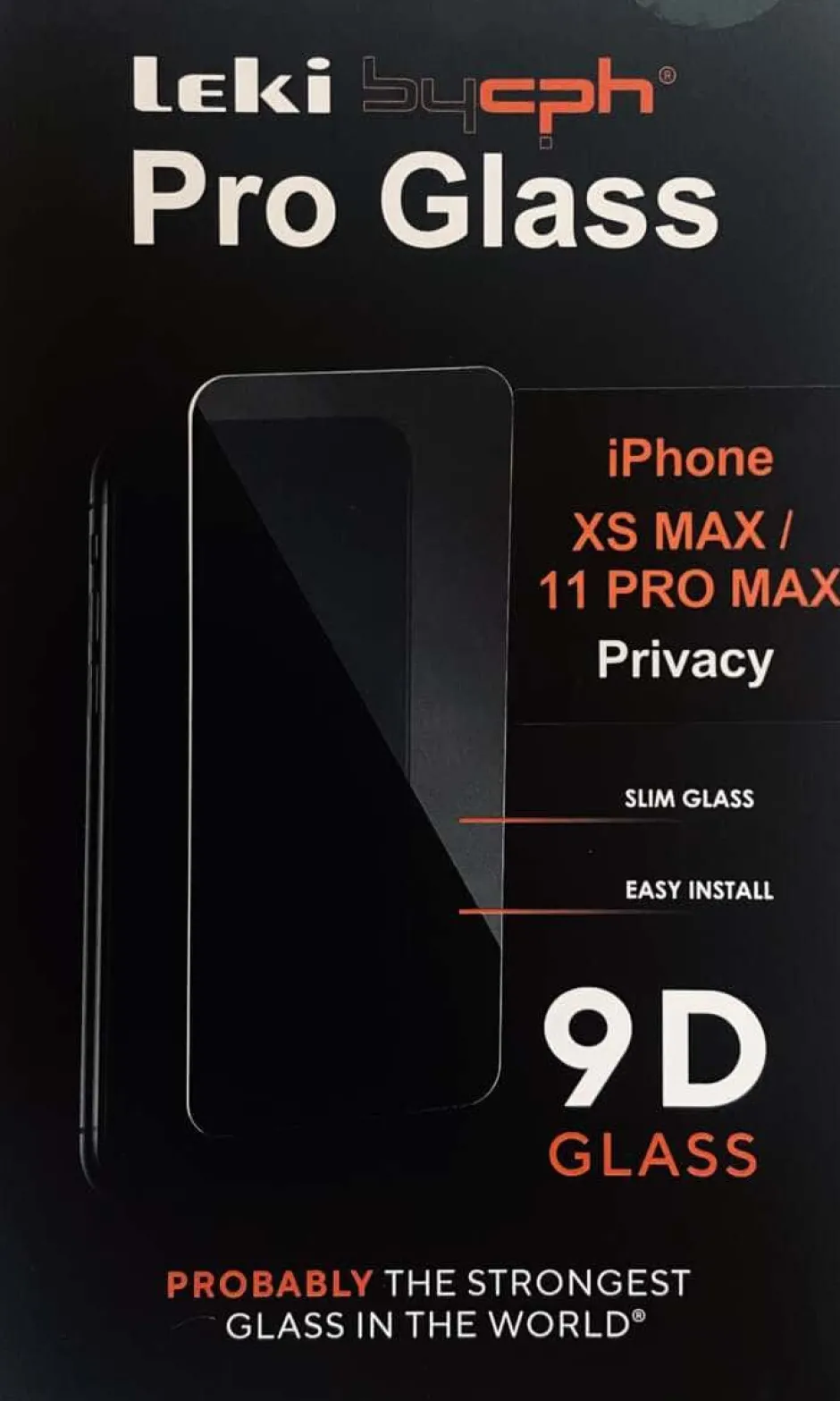 Leki bycph Privacy Pro Glass skjermbeskytter til iPhone XS Max/11 Pro Max
