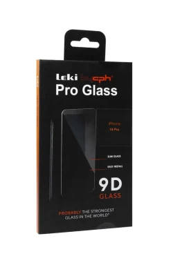 Leki bycph Pro Glass 9D skjermbeskyttelse til iPhone 14 Pro