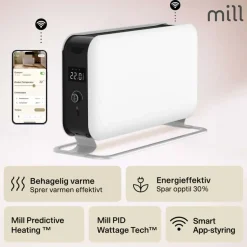 Mill Convection Max Wifi 1500W hvit gulvovn