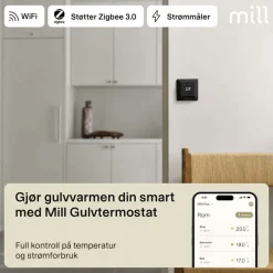 Mill Smart WiFi gulvtermostat