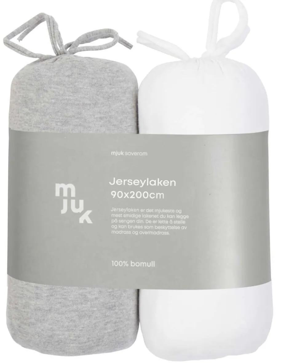 Mjuk formsydd jersylaken 2pk.