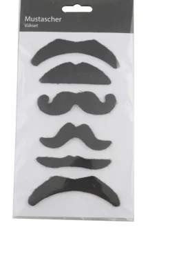 Mustasjer/barter 6pk