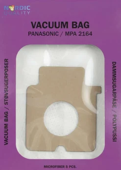 Nordic Quality Vac MPA 2164 Støvsugerposer, 5 stk.