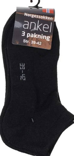 Norgessokken ankelsokker 3-pk unisex
