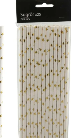 Pappsugerør 25pk