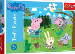 Puslespill Peppa Gris på skogstur