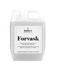 SiOO:X treforsterkende rengjøring forvask