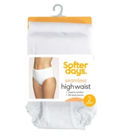 Softer Days Seamless Highwaist truser 2-pk dame