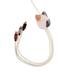 Squishmallows® 3-i-1 USB-C/Micro/Lightning ladekabel