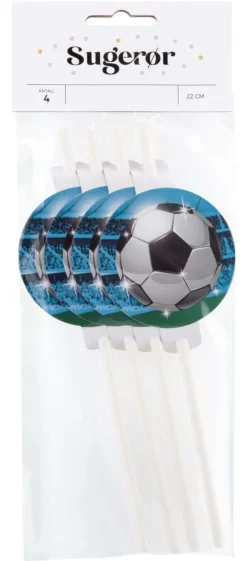 Sugerør Fotball 4pk