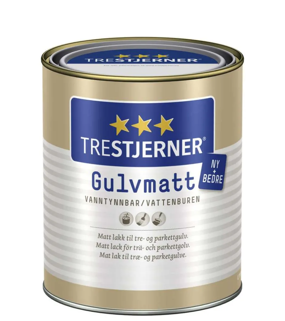 Trestjerner gulvmatt