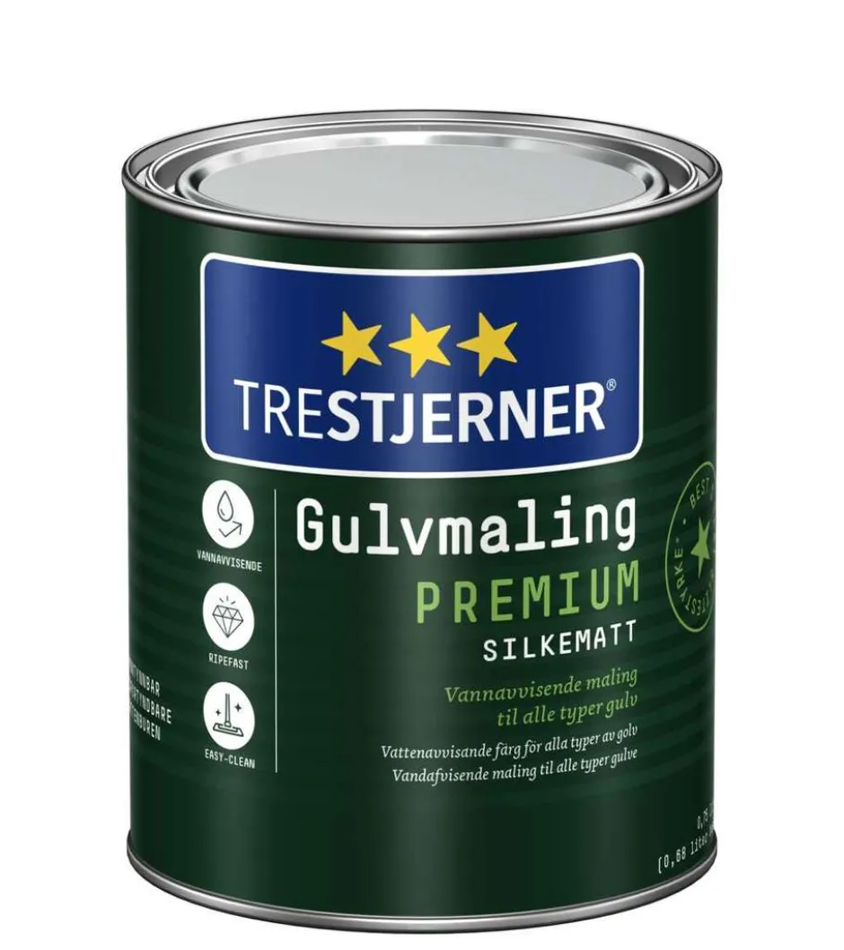 TreStjerner 15/silkematt Premium gulvmaling