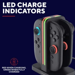Trust GXT1256 4-i-1 ladestasjon for Nintendo Switch™ Joy-Con™ 2