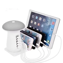 USB familielader/multilader med lys