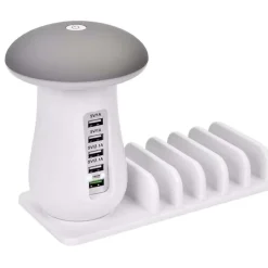USB familielader/multilader med lys