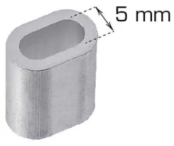Wirelås Alu-5mm