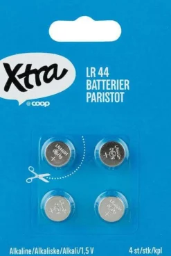 Xtra LR44 batterier 4pk